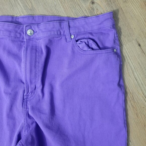 Plus size 20 Purple Mom Jeans - H&M - Picture 2 of 4